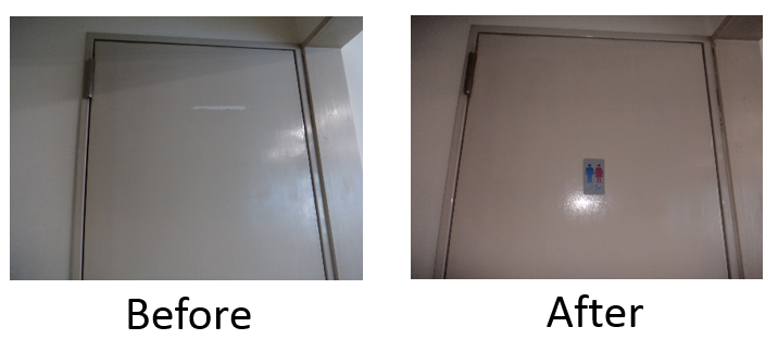 テックビルケア　トイレ標識