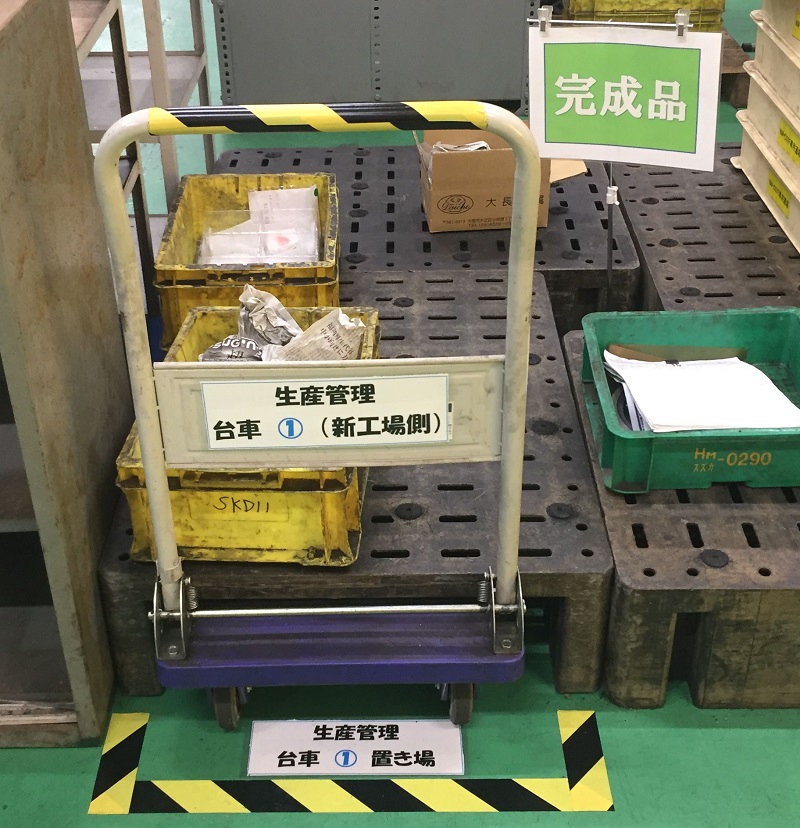 5S改善事例区画線
