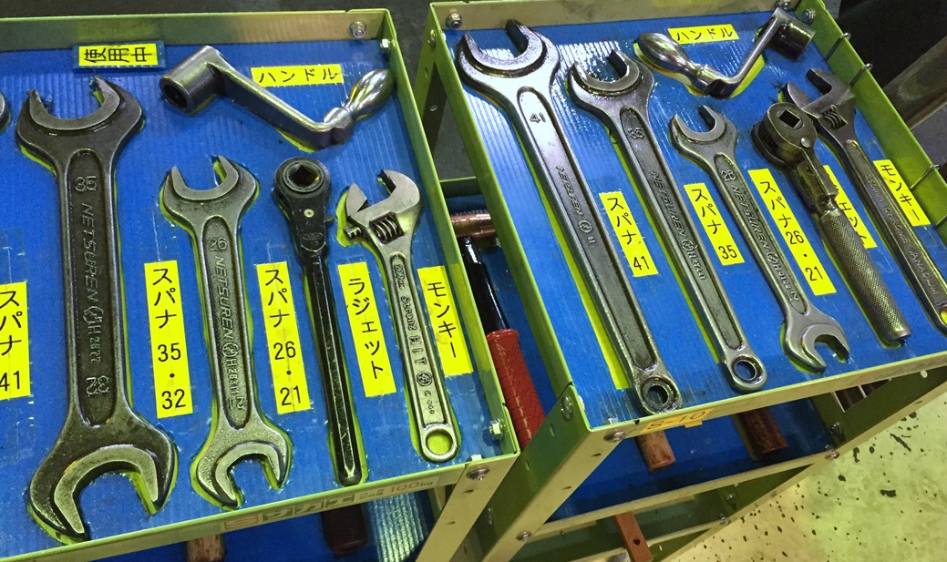 5S改善事例工具作業台
